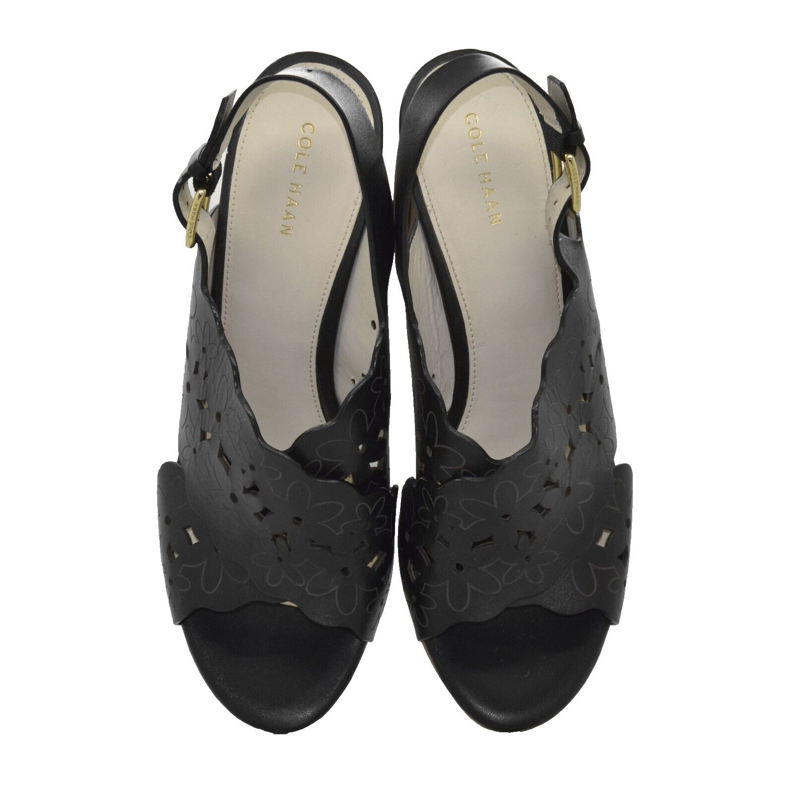 Cole Haan COLE HAAN W10289 Indra Floral Laser Cut Leather Shoes 9.5 B Size US 9.5 / IT 39.5 - 3 Thumbnail
