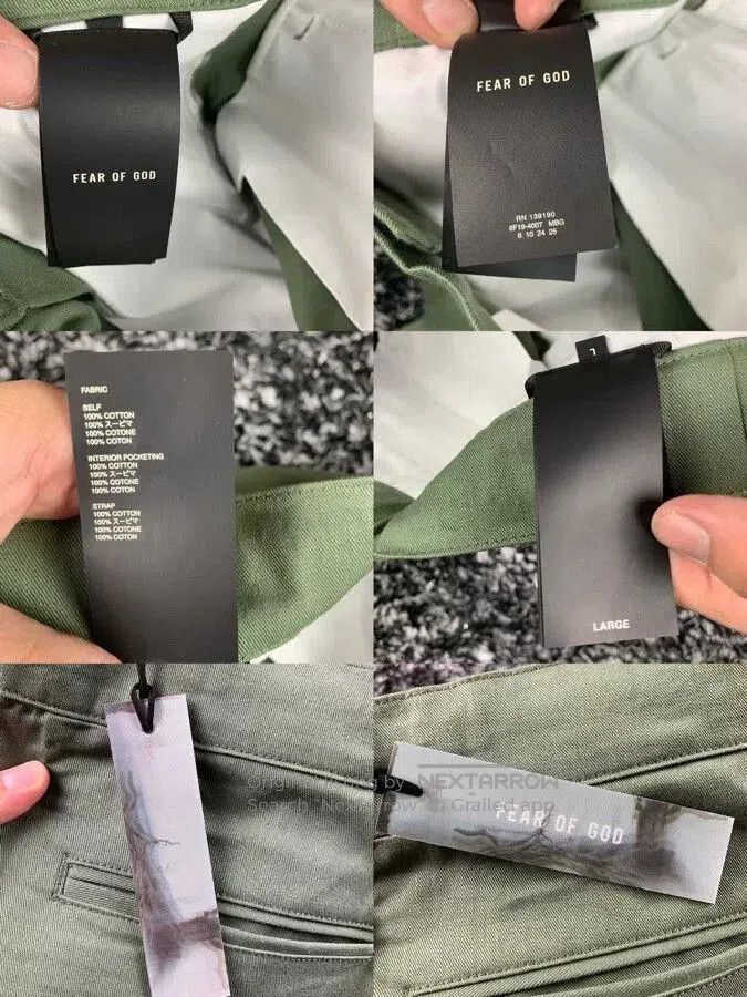 Fear of God fear of god baggy cargo trouser in green. Size US 34 / EU 50 - 5 Thumbnail
