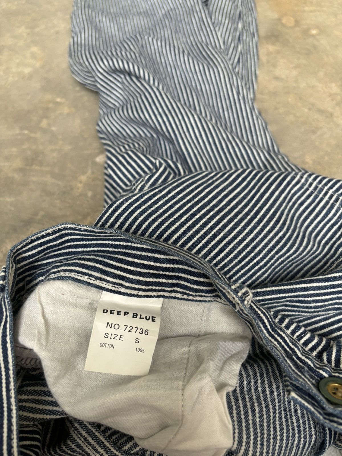 Other japanese Brand Deep Blue Stripe Pants Size US 29 - 8 Thumbnail