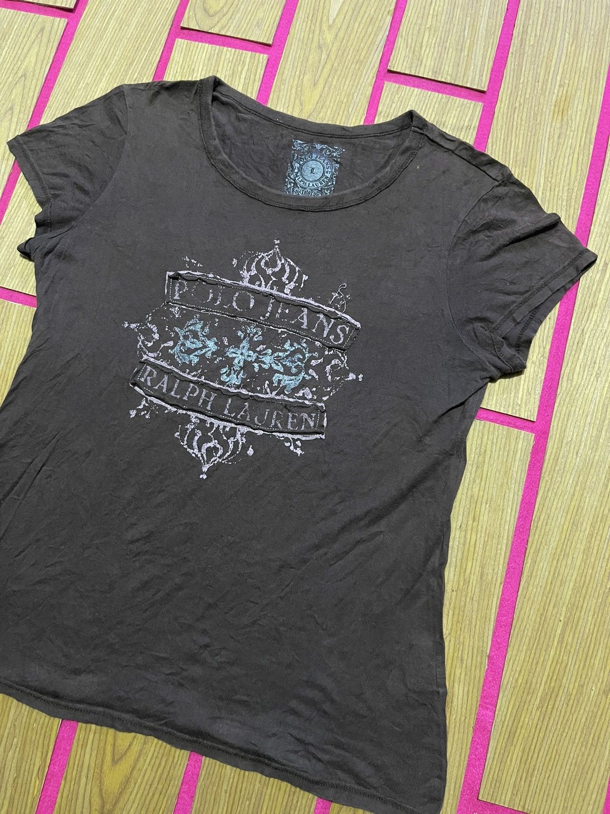 If Six Was Nine VINTAGE Y2K RALPH LAUREN short tshirt women style Size M / US 6-8 / IT 42-44 - 2 Thumbnail