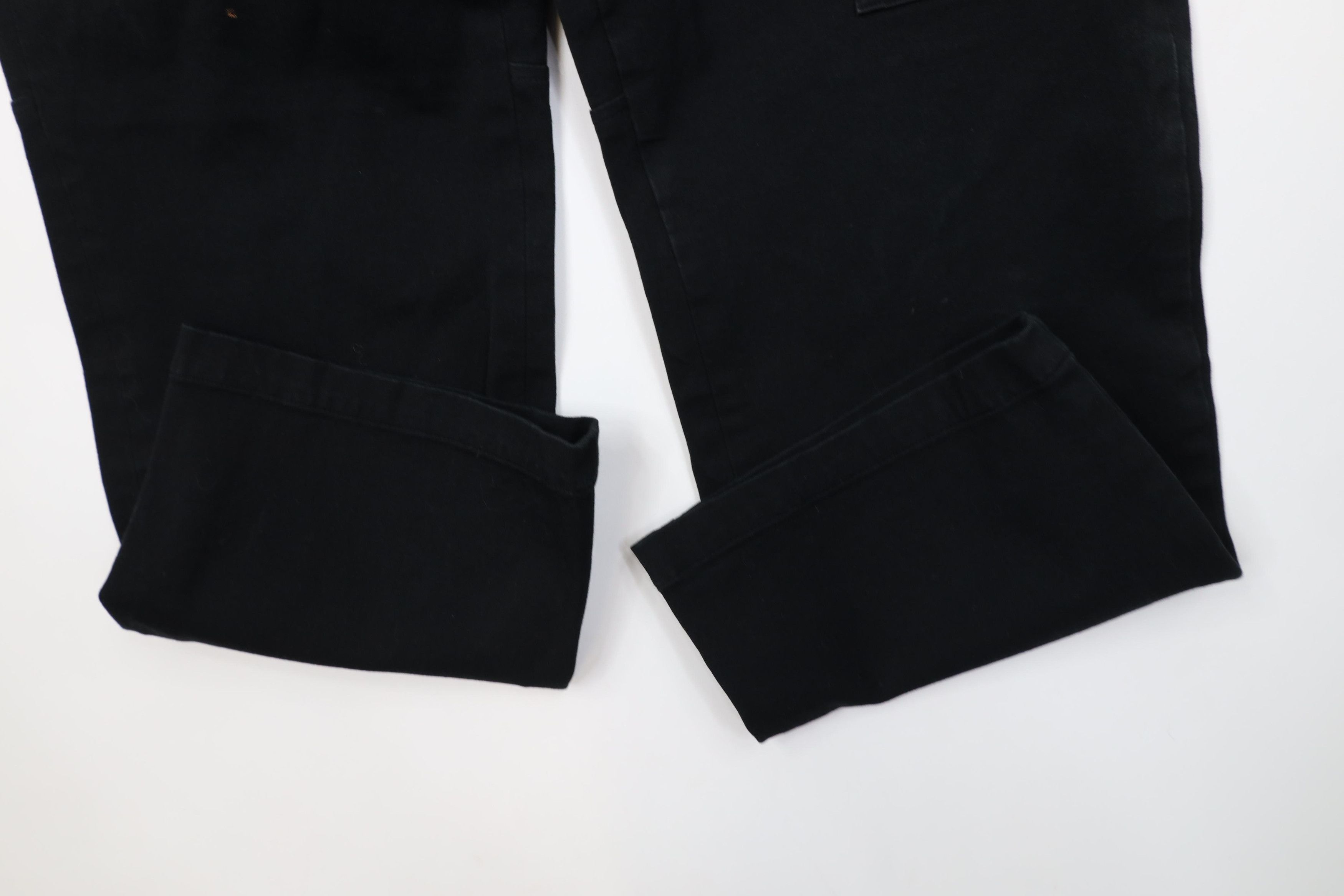 Polo Ralph Lauren Vintage 90s Ralph Lauren Flared Wide Leg Cargo Jeans Black Size 36" / US 14 / IT 50 - 6 Thumbnail