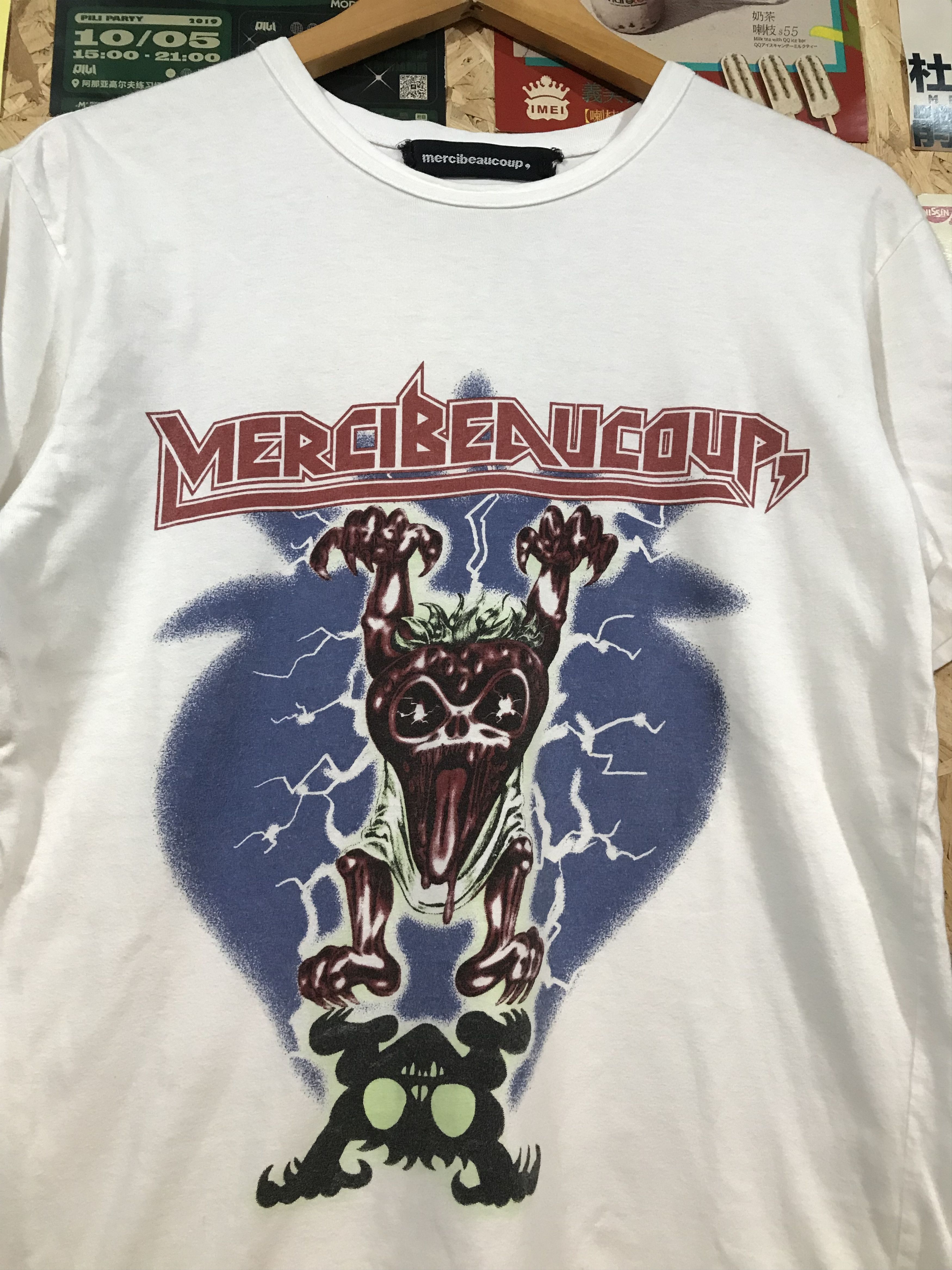 mercibeaucoup Mercibeaucoup Skull Parody Band Tee Size US S / EU 44-46 / 1 - 2 Thumbnail