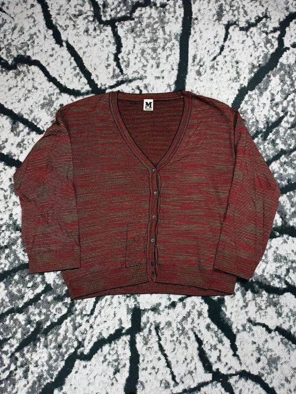 Missoni Missoni red green striped cardigan sweater M Size M / US 6-8 / IT 42-44 - 1 Thumbnail