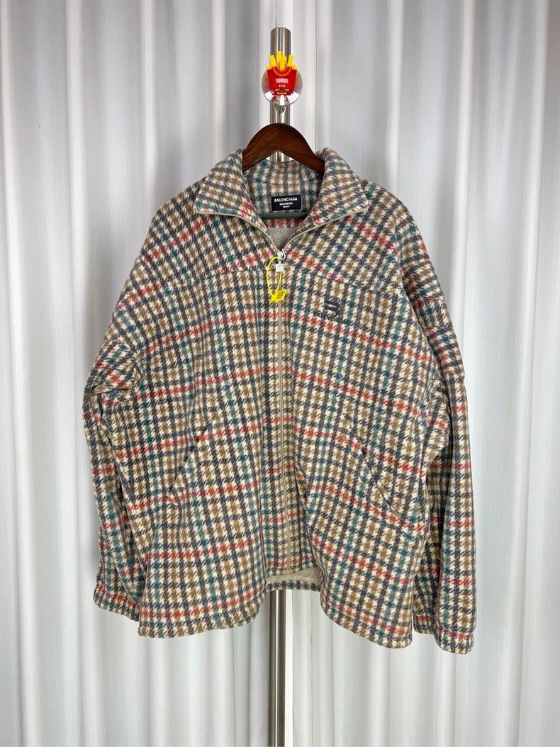 Balenciaga Balenciaga Checked double hook logo coat Size US S / EU 44-46 / 1 - 2 Thumbnail