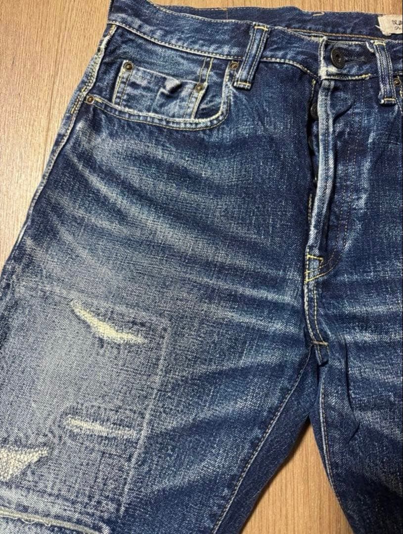 Kapital KAPITAL Patchwork Buckle-Back Denim with Red Selvedge Size US 26 / EU 42 - 5 Thumbnail