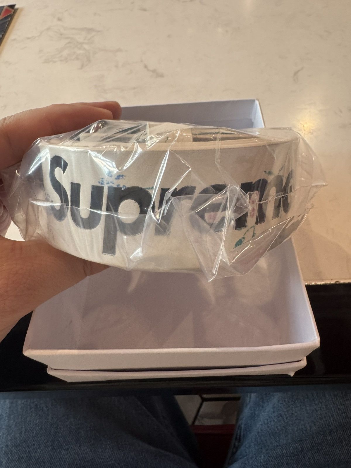 Supreme Repeat Leather Belt Floral | Grailed