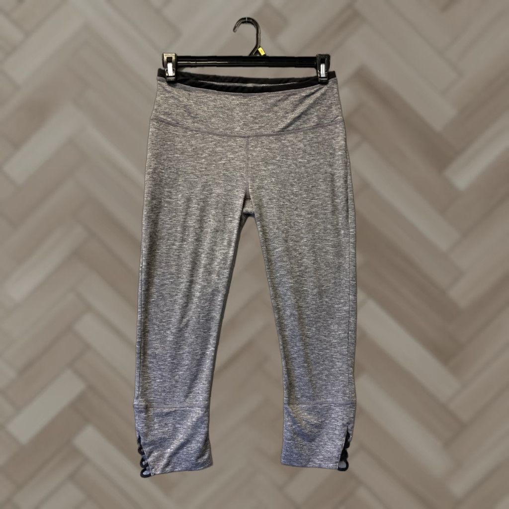 Prana VINTAGE prAna Capri Pants Women's L Gray Activewear Yoga Running Gym Training Size 36" / US 14 / IT 50 - 1 Thumbnail