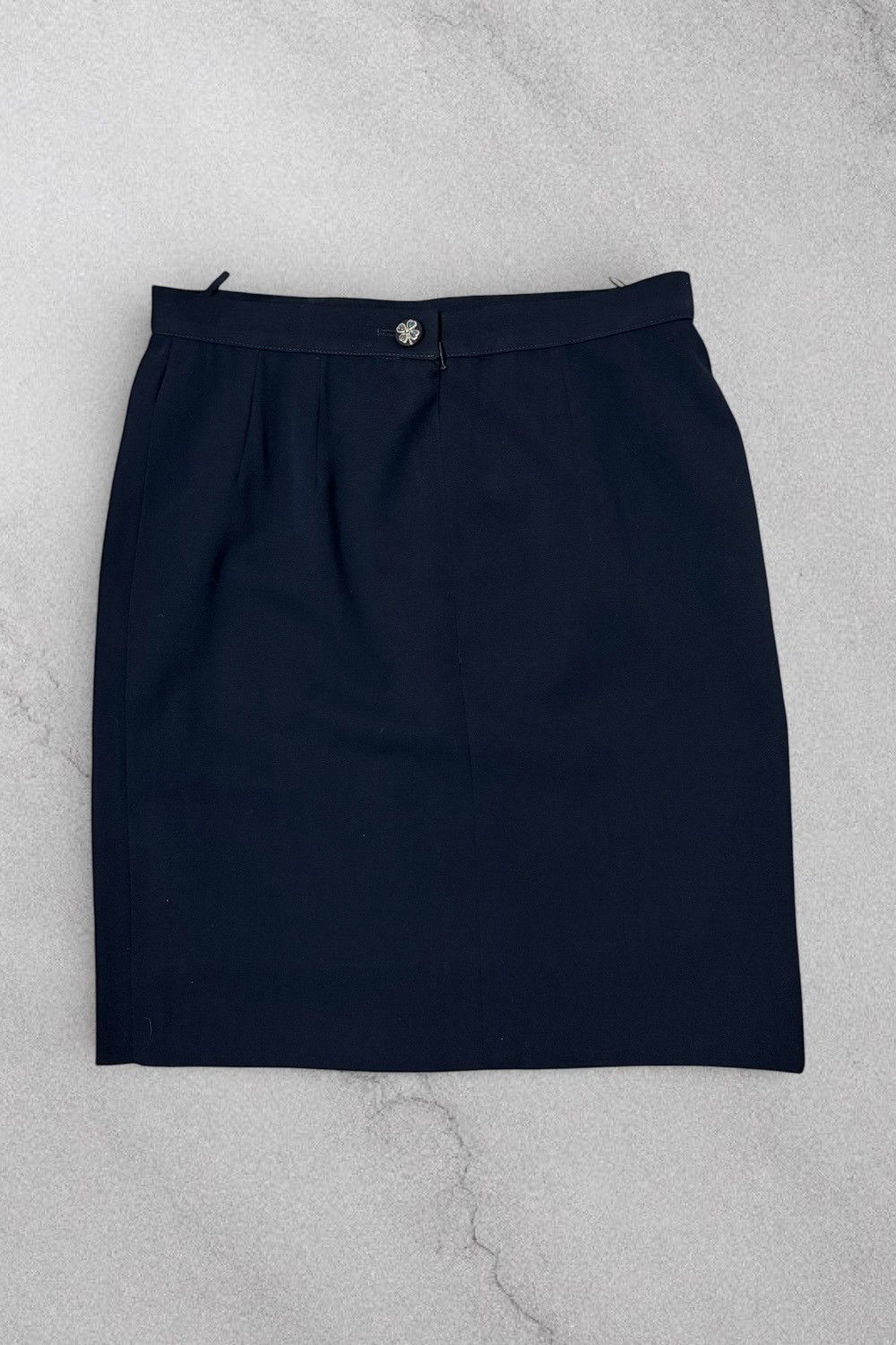 Chanel Chanel Boutique Navy Skirt – 1998 Spring Collection (98P) Size 27" / US 4 / IT 40 - 3 Thumbnail