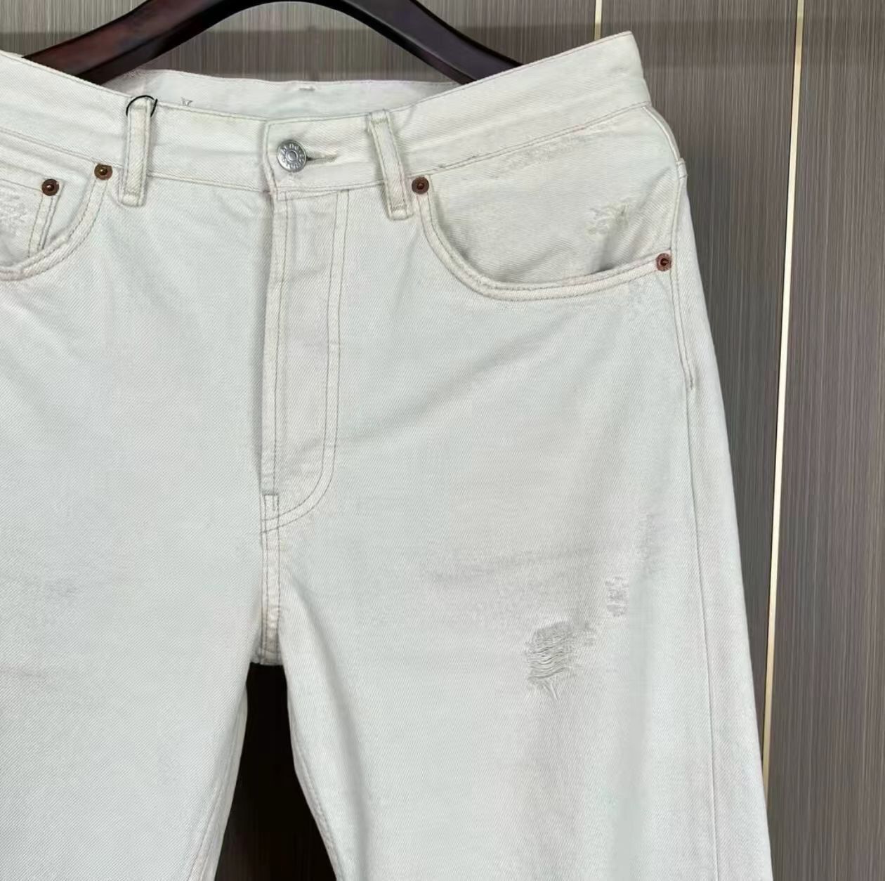 Acne Studios acne studios Off-white ripped jeans 2412-Nextarrow Size US 31 - 3 Thumbnail