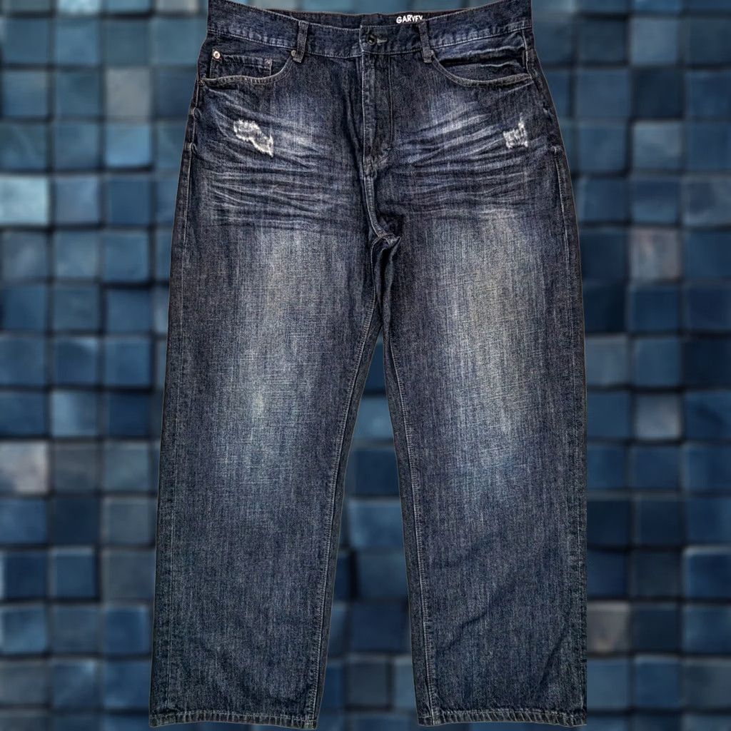 Sean John Sean John Garvey Original Fit Jeans 36x30 38x30 Dark Wash Denim 5-Pocket Relaxed Men Baggy Streetwear Hip Hop Y2K Logo Vintage- none Size US 38 / EU 54 - 1 Thumbnail