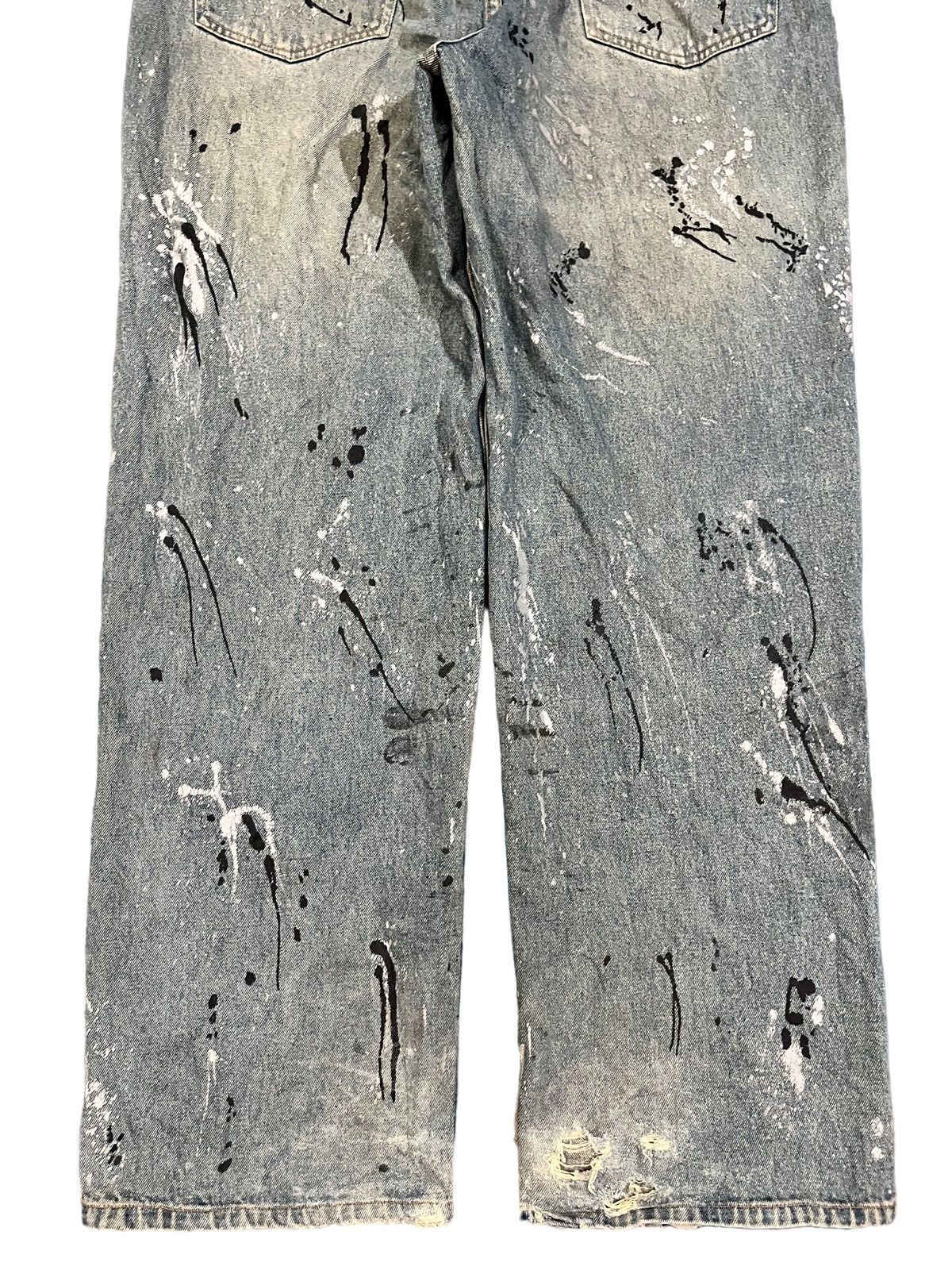 Japanese Brand × Vintage Vintage Amore Puro Paint Splatter Baggy Denim Size US 39 - 7 Thumbnail