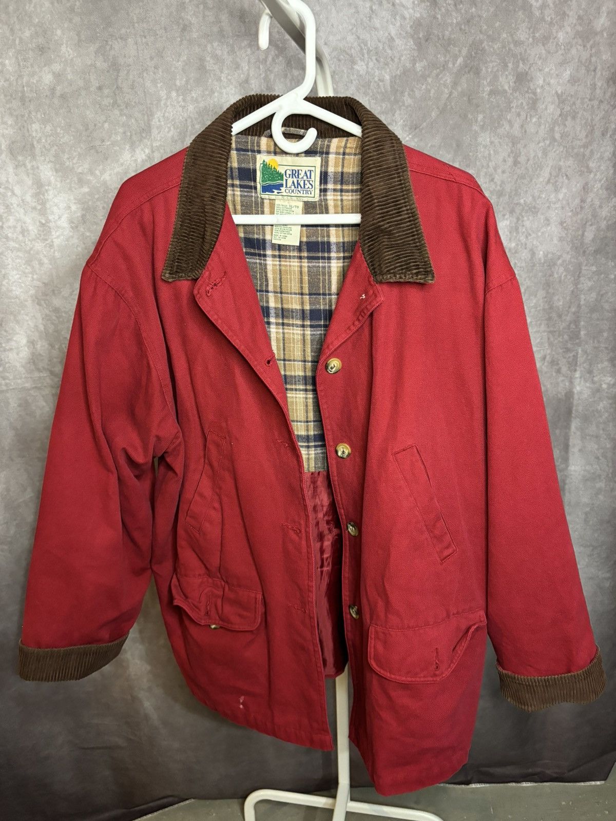 Vintage Canvas/corduroy Jacket Size US XL / EU 56 / 4 - 1 Thumbnail