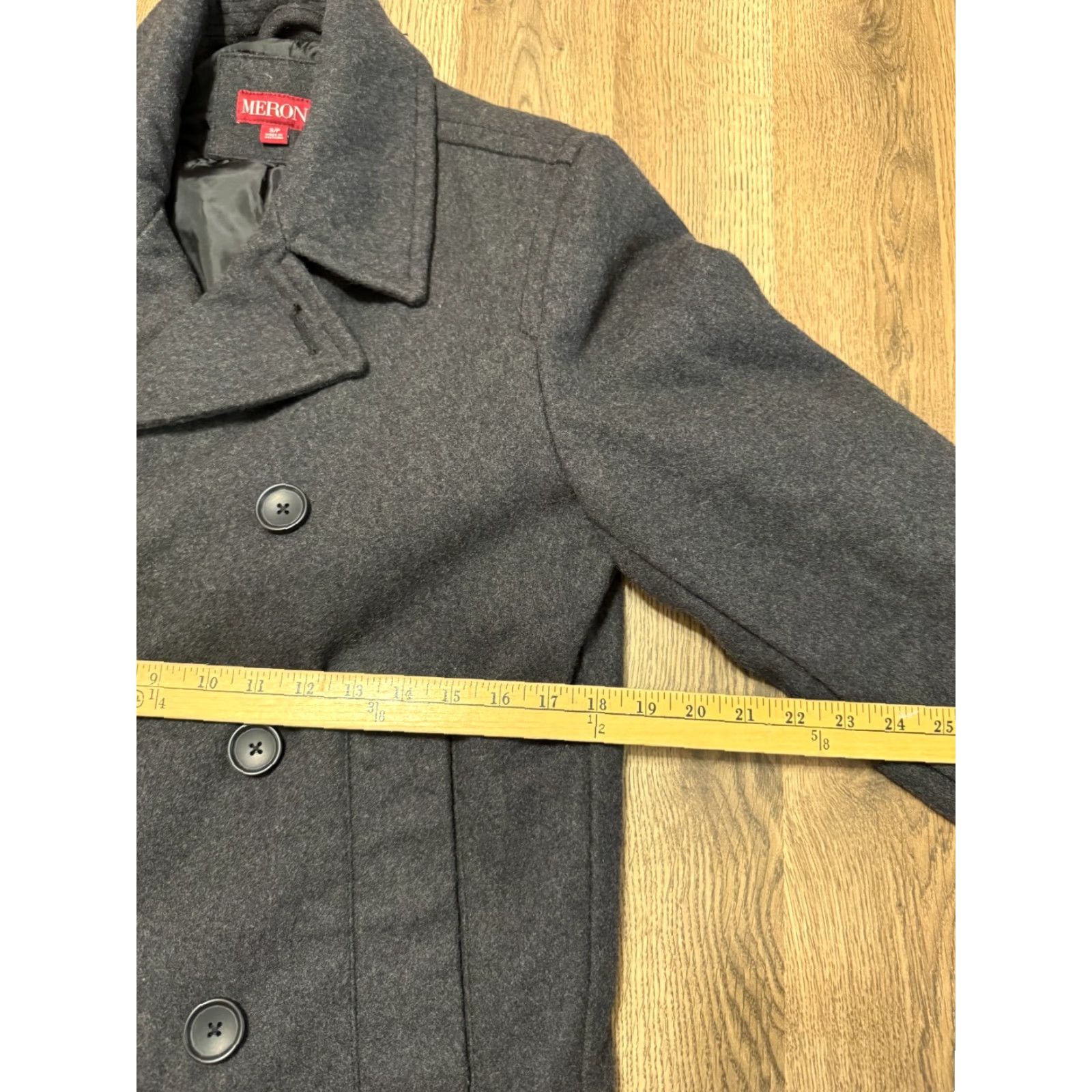 Merona Merona Jacket Women's Size Small Grey Pea Coat Wool Blend Button Up Blazer Lined Fall Spring Summer Modern Casual Size S / US 4 / IT 40 - 5 Thumbnail