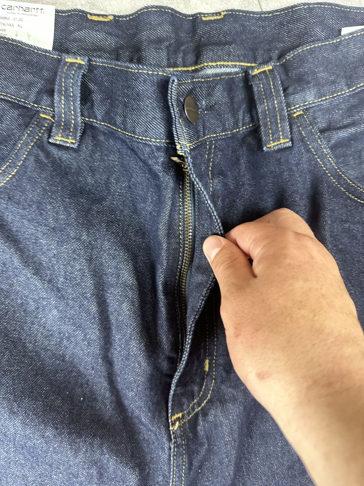 Carhartt Carhartt WIP Brandon Patch Logo Jeans Pants Size US 40 / EU 56 - 8 Thumbnail
