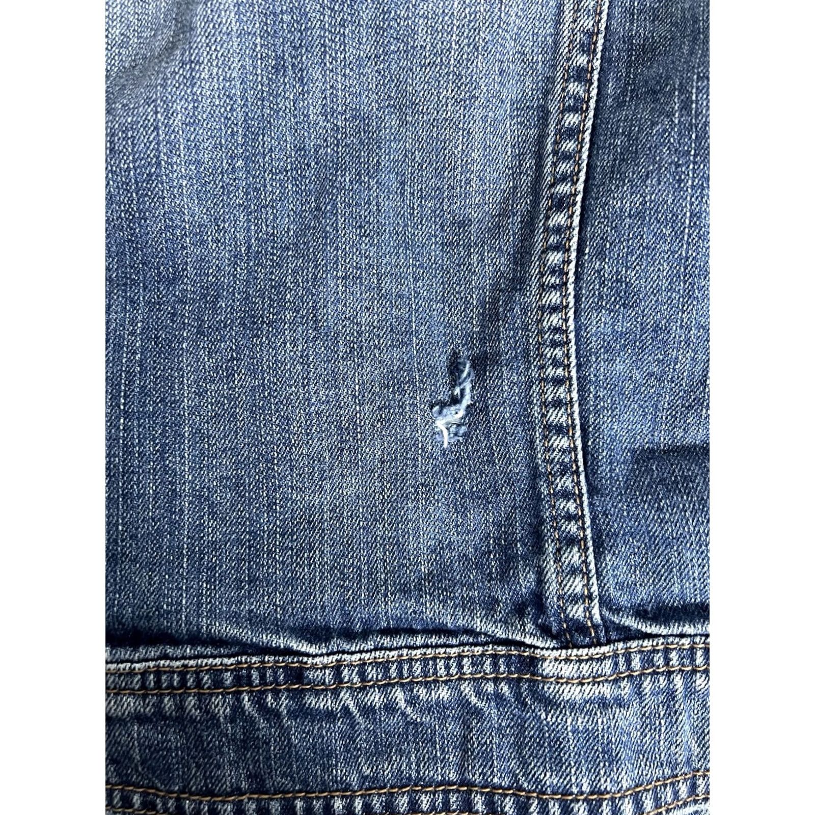 American Eagle Outfitters VINTAGE American Eagle Outfitters Denim Vest Women’s Short Sleeveless Blue Medium Wash Pockets Size M Size M / US 6-8 / IT 42-44 - 6 Thumbnail