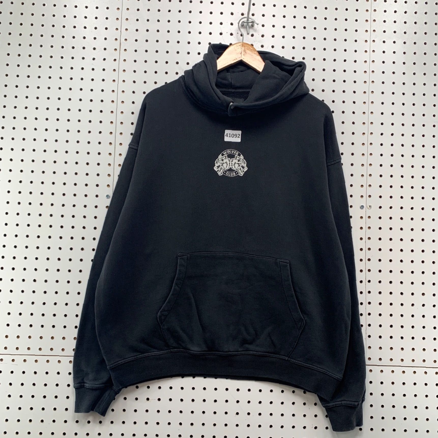 Darc Sport VINTAGE Darc Sport Wolves Club Hoodie Black Graphic Pullover Men Large Gothic Skull Size US L / EU 52-54 / 3 - 2 Thumbnail