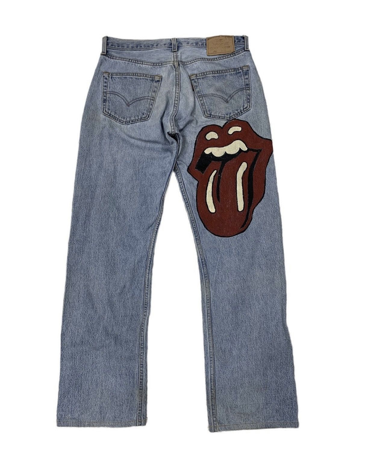 image of Vintage Levis 501 Rolling Stones Usa in Blue, Men's (Size 32)