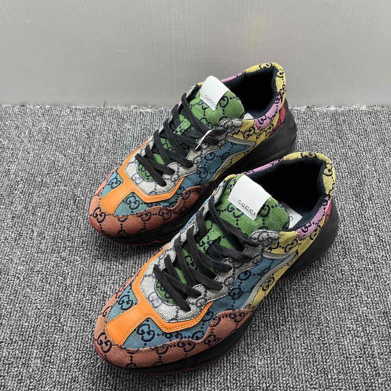 Gucci Gucci Rhyton Multicolour Canvas Low-top Sneakers - Size US 9.5 / EU 42-43 - 1 Thumbnail