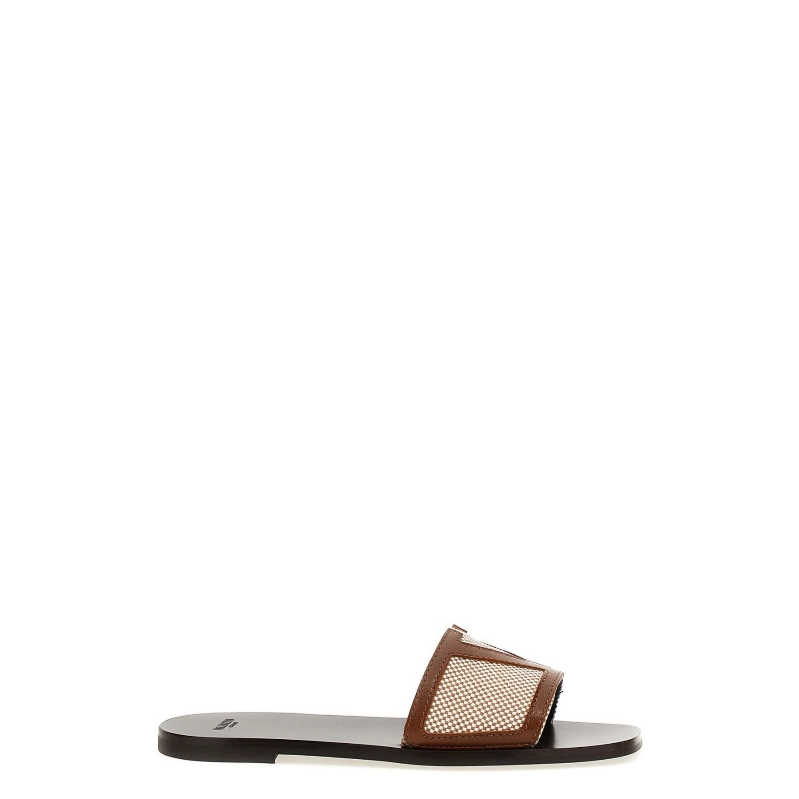 VALENTINO GARAVANI Brown Slide Sandals New & Authentic (Wome