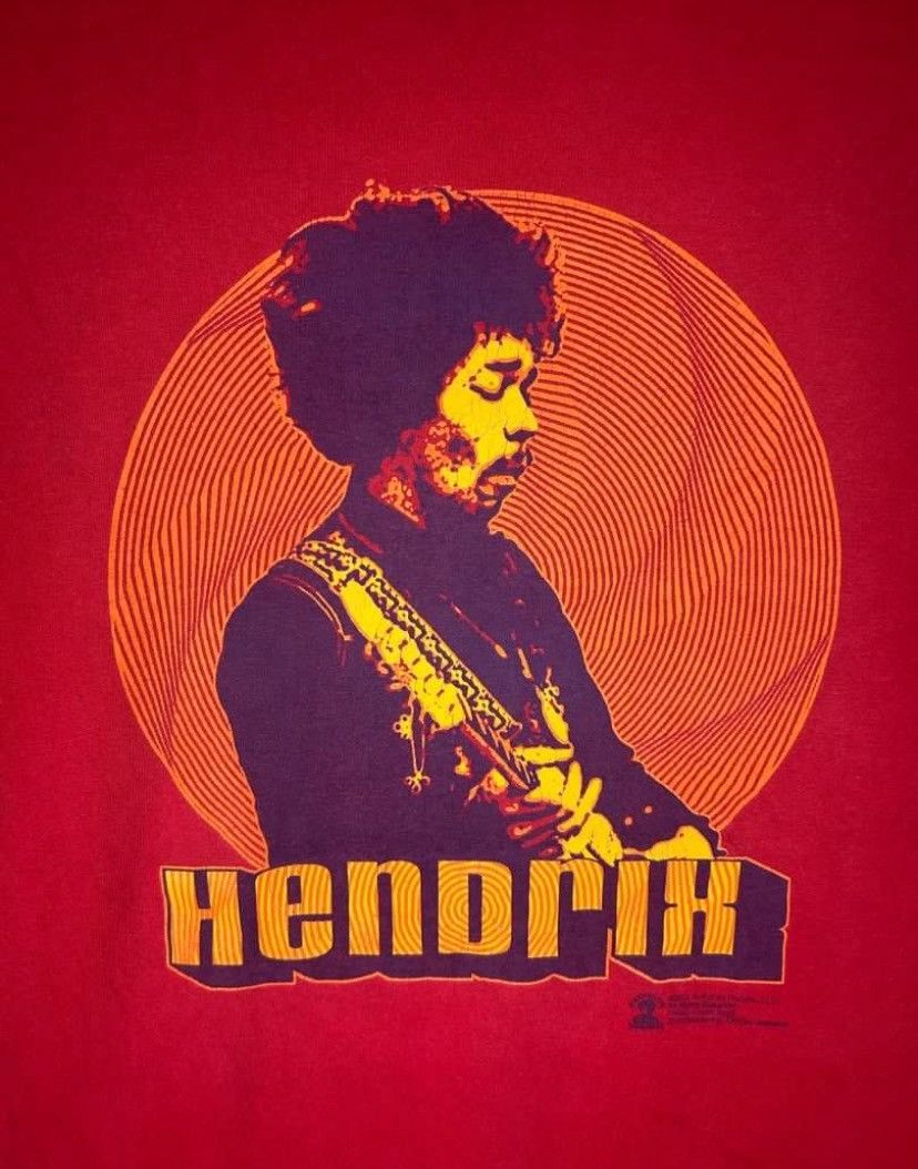 Band Tees × Jimi Hendrix × Vintage Vintage Jimi Hendrix Big Print T-Shirt –Iconic American Rock Size US M / EU 48-50 / 2 - 4 Thumbnail