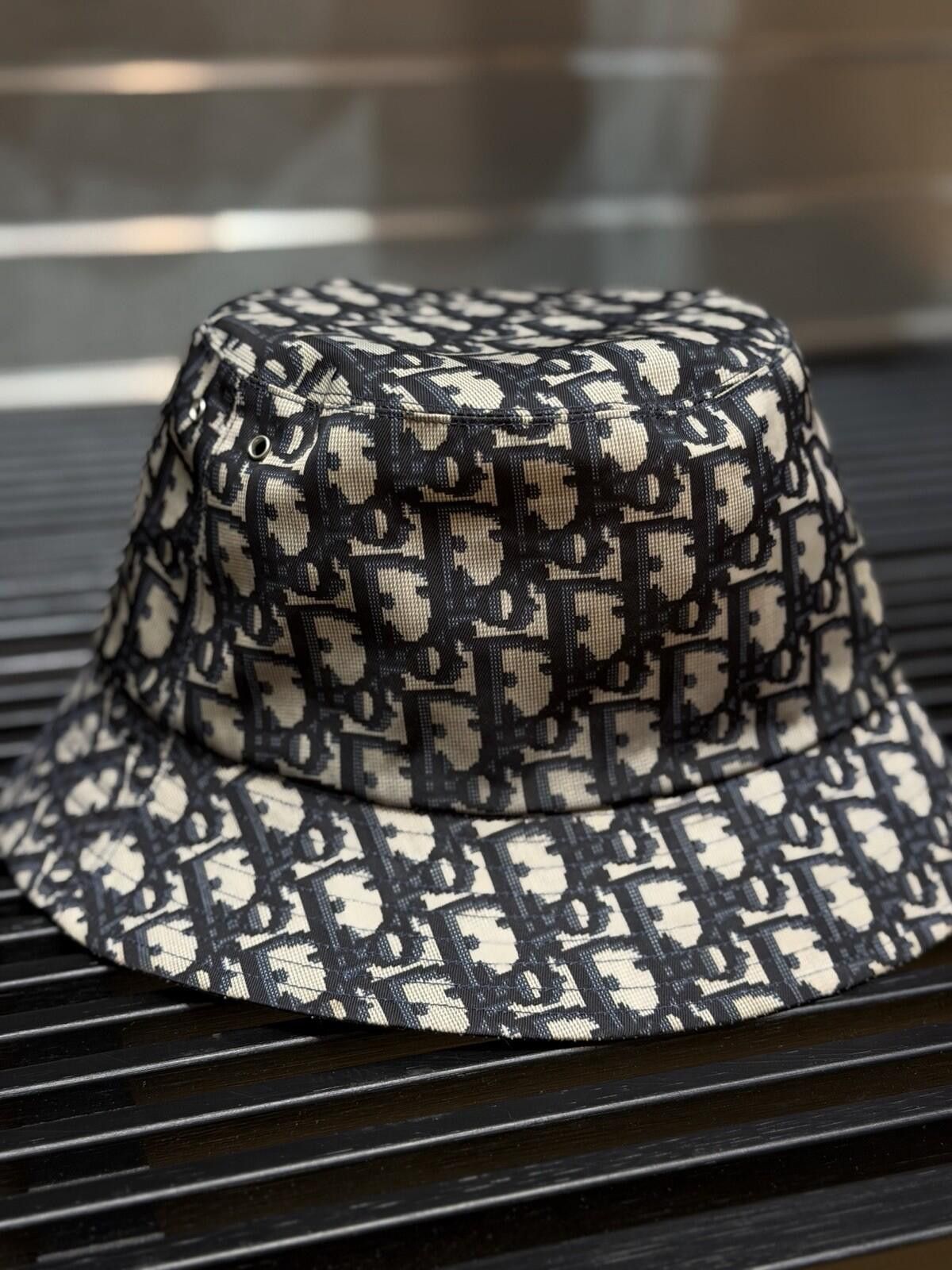 Dior Authentic Dior Reversible Teddy-D Brim Bucket Hat $1000 Size ONE SIZE - 7 Thumbnail