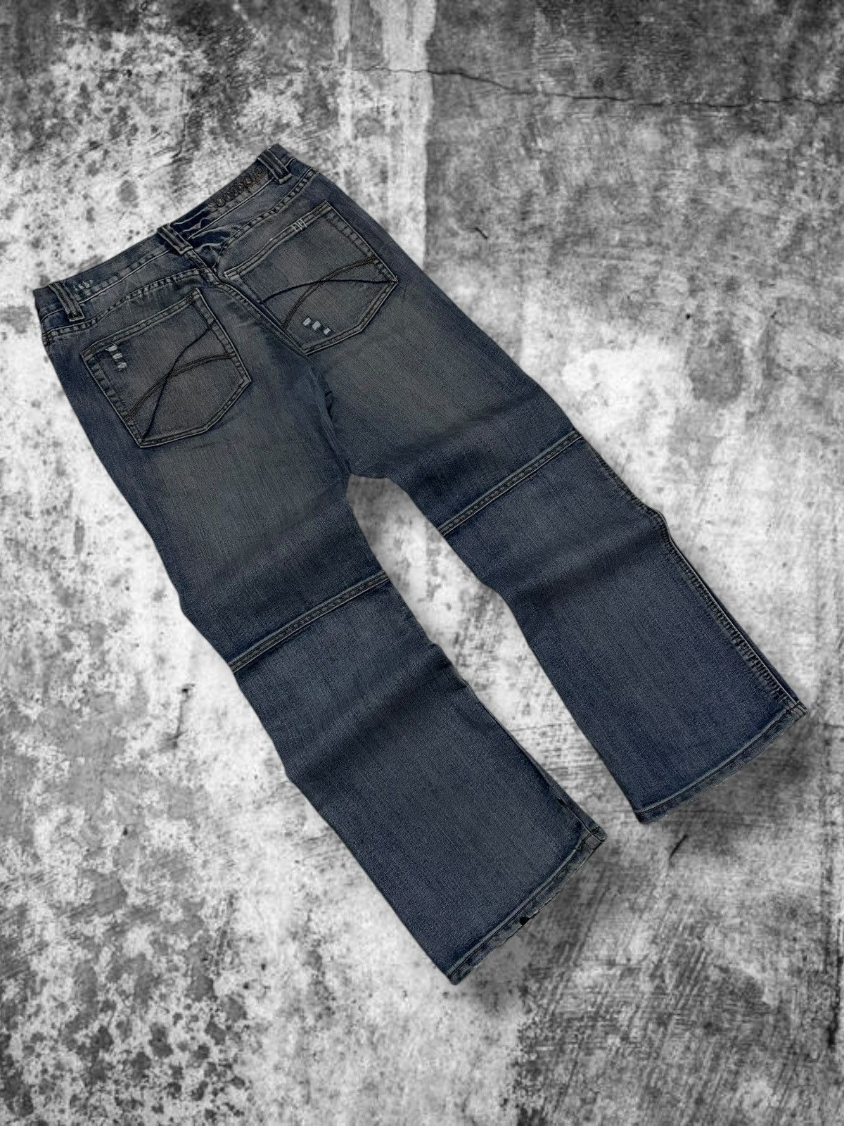 Japanese Brand Vintage 90’s Designer Southern Distressed Dirt Bikers Denim Size US 32 / EU 48 - 7 Thumbnail