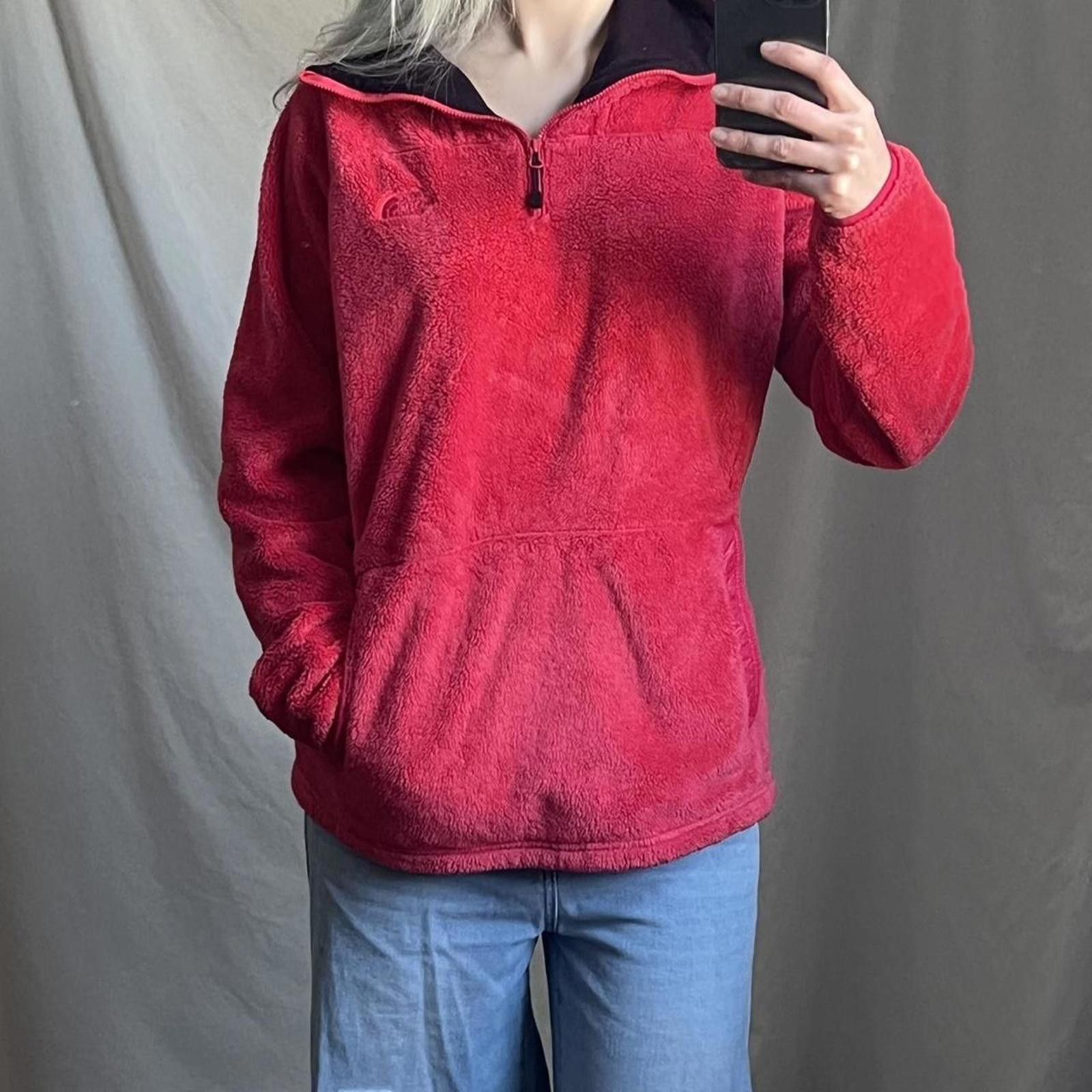 The North Face The North Face red fleece quarter zip Size L / US 10 / IT 46 - 6 Thumbnail