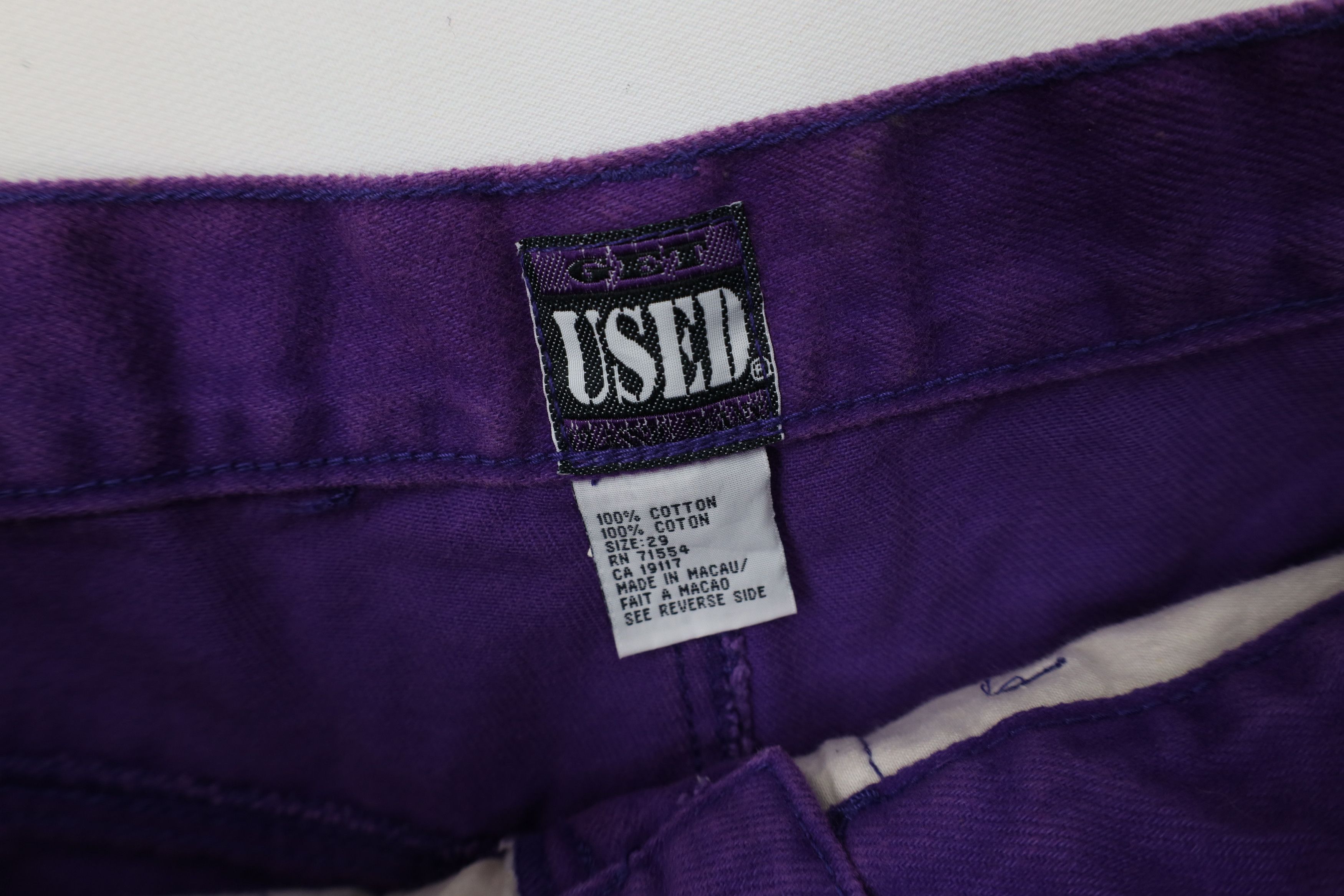 Vintage Deadstock Vintage 90s Streetwear Skateboard Jeans Purple Size US 29 - 8 Thumbnail