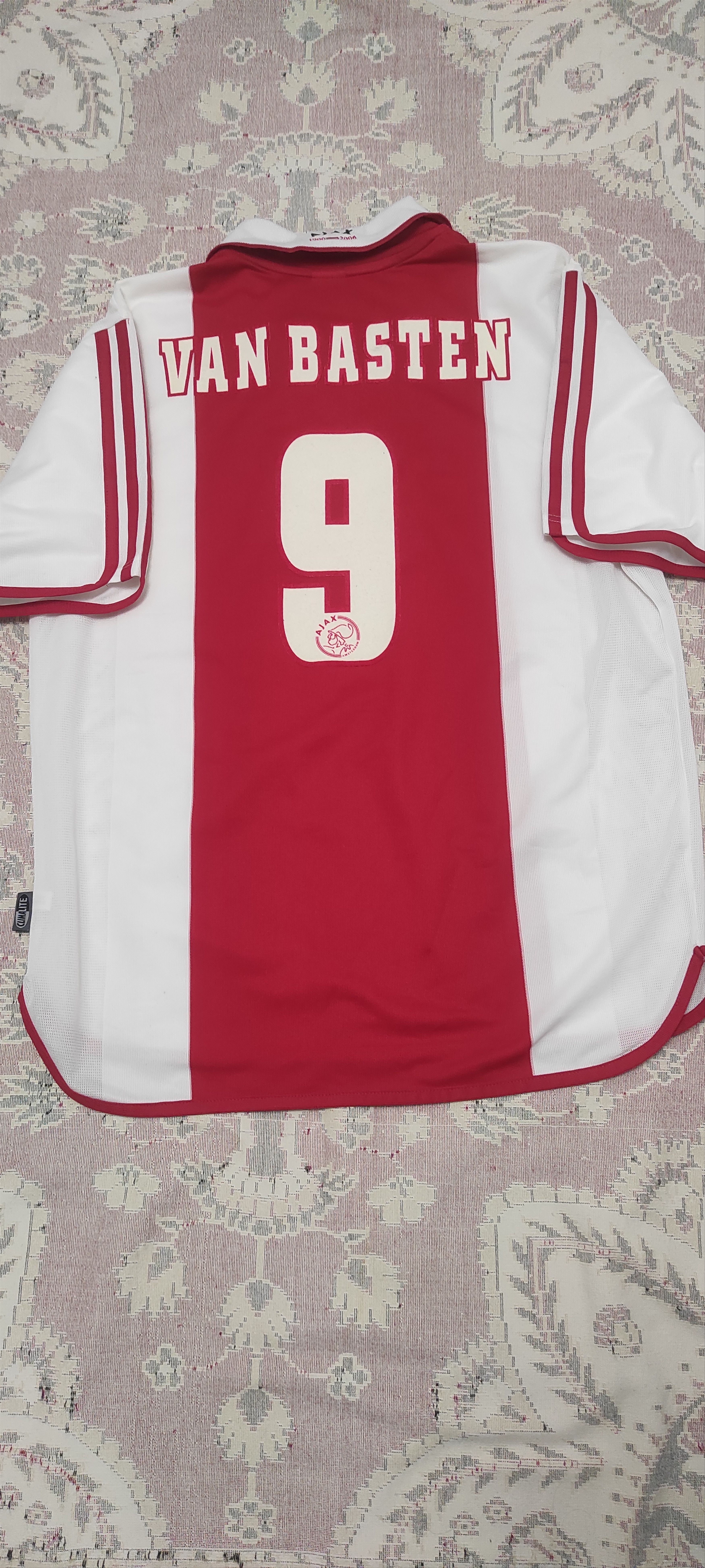 Adidas Ajax #9 Van Basten Home football shirt 1999 - 2000 Rare Size US L / EU 52-54 / 3 - 1 Thumbnail
