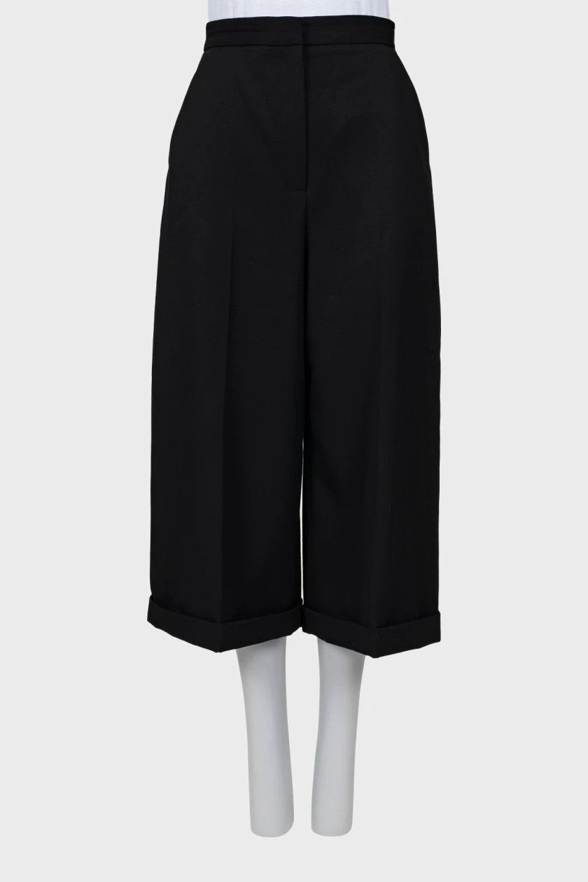 Alexander McQueen Alexander McQueen Black Wool Bermuda Shorts Size 28" / US 6 / IT 42 - 1 Thumbnail