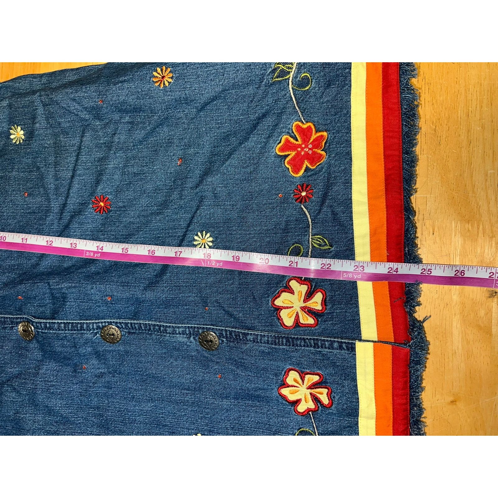 Vintage Womens Bobbie Brooks Denim Jacket Lighweight Floral Small Size S / US 4 / IT 40 - 12 Thumbnail