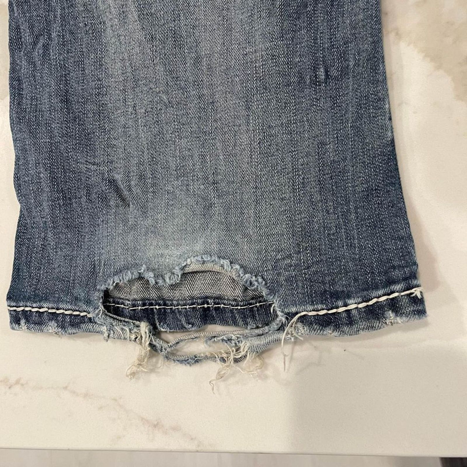 Grace in LA Grace in LA Bootcut Jeans Rhinestone Distressed Women's 29 Size 29" - 6 Thumbnail