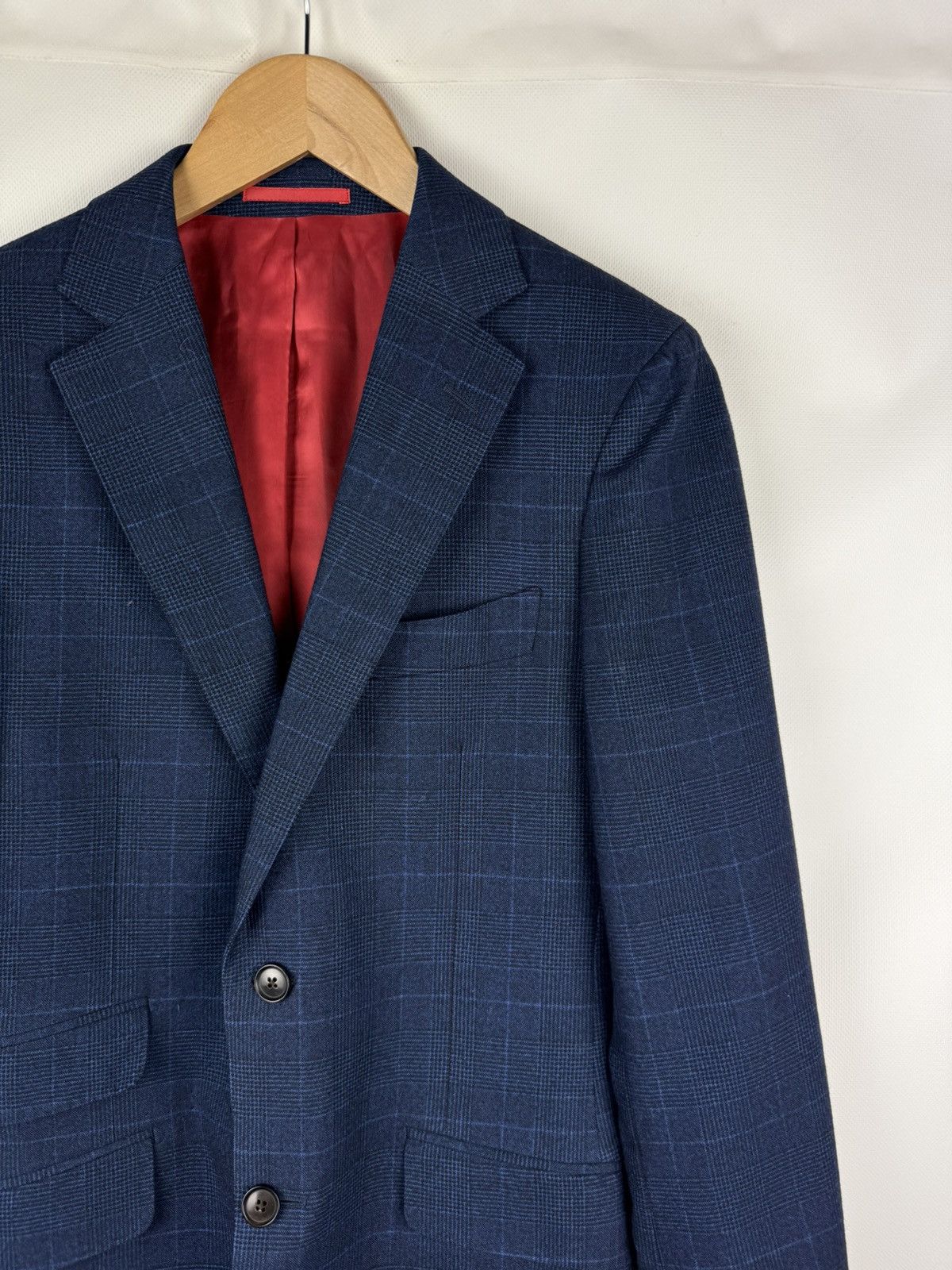 Suitsupply Suitsupply Carlo Barbera Wool Sienna Plaid Blazer Jacket Size 36R - 5 Thumbnail