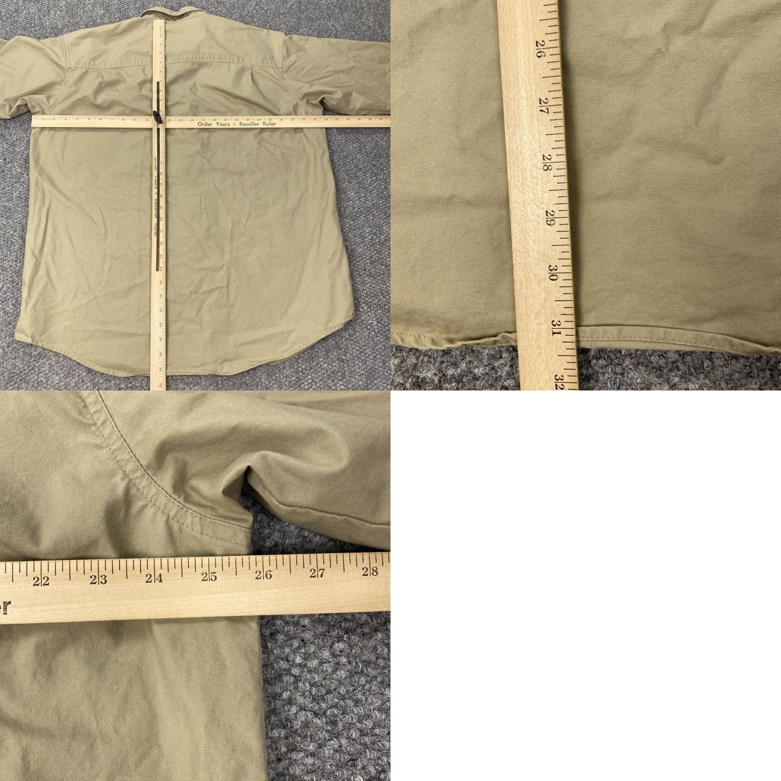 Olive VINTAGE Columbia Shirt Mens XL Tan Olive Quilted Shooting Shoulder Hunting Size US XL / EU 56 / 4 - 8 Thumbnail
