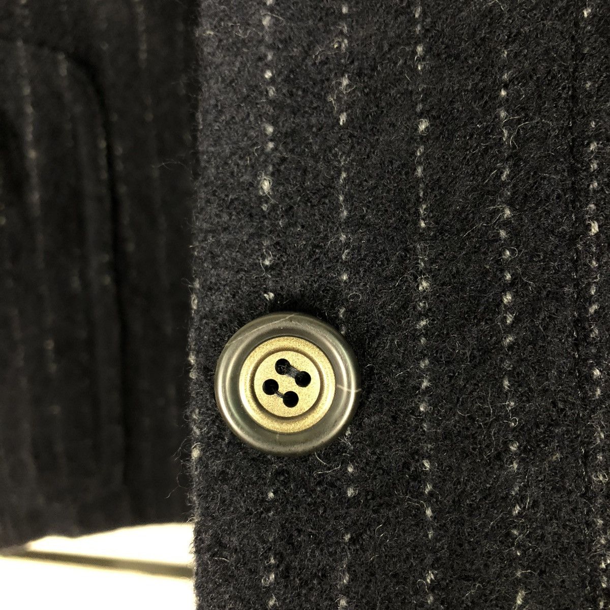 Japanese Brand 🔥VINTAGE BIKER JACKET STRIPED HICKORY MATIERES ISSEY MIYAKE Size US S / EU 44-46 / 1 - 19 Thumbnail