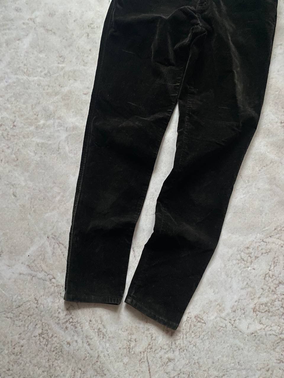 Armani × Giorgio Armani × Vintage Vintage 90s Armani Jeans Velour Velvet Trousers Pants Y2K Size 29" - 5 Thumbnail