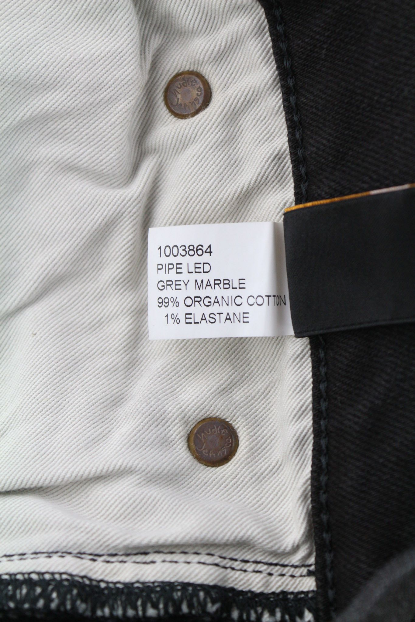 Nudie Jeans PIPE LED W30/L32 Grey Marble Organic Skinny Washed 81909 Size US 30 / EU 46 - 8 Thumbnail