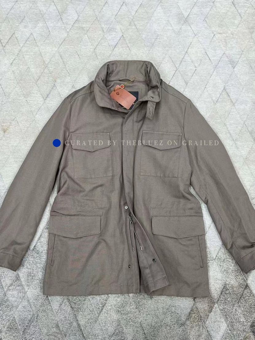 Loro Piana Brown Light Jacket with Multiple Pockets Size M Size US M / EU 48-50 / 2 - 1 Thumbnail