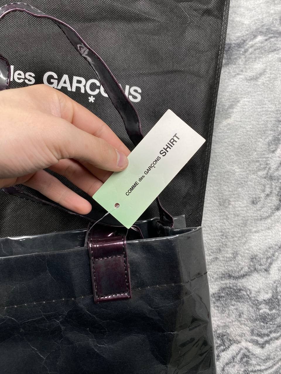 Comme des Garcons Comme Des Garcons Market PVC Tote Bag Black Size ONE SIZE - 8 Thumbnail