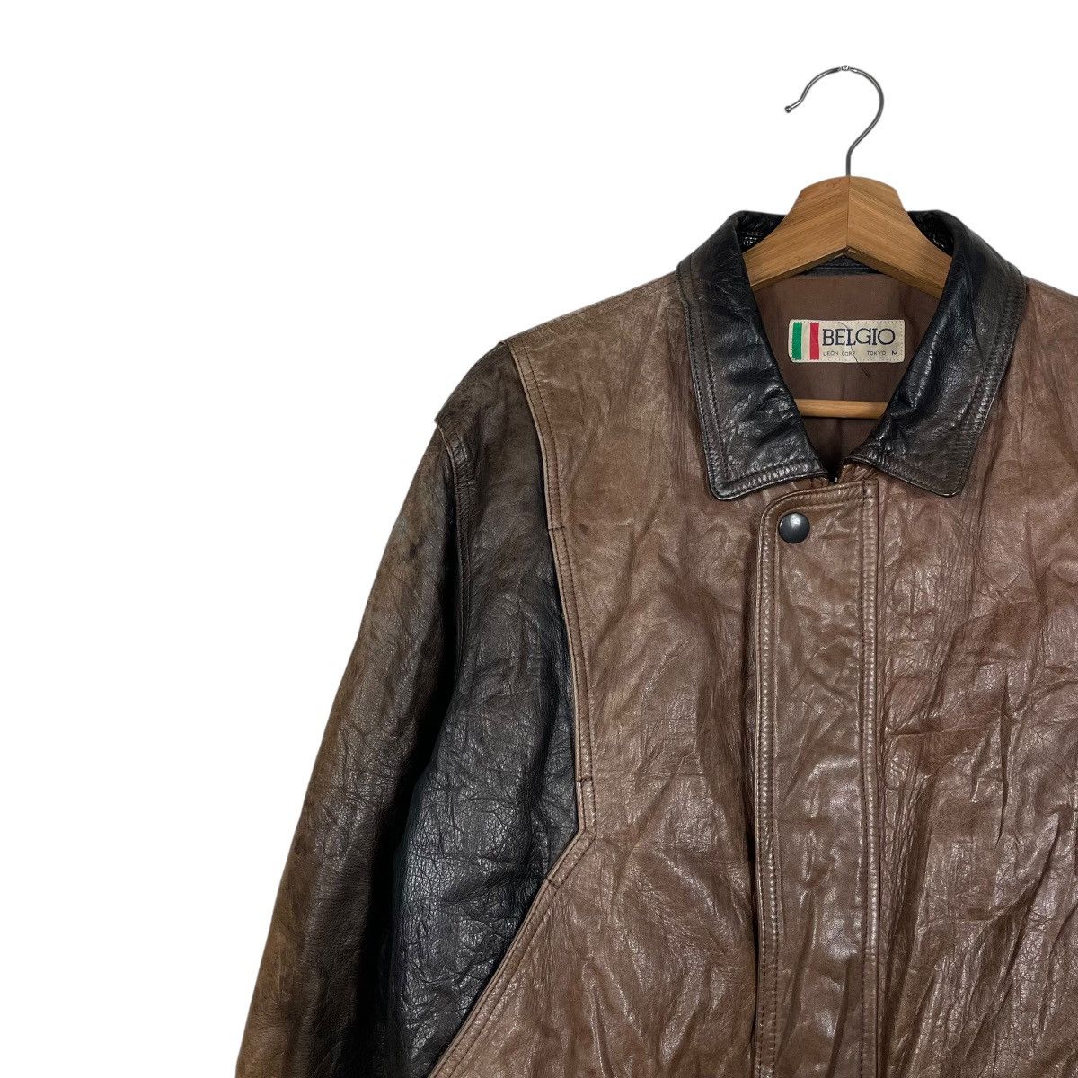 Other Vintage Belgio Leather Jacket Size US M / EU 48-50 / 2 - 6 Thumbnail