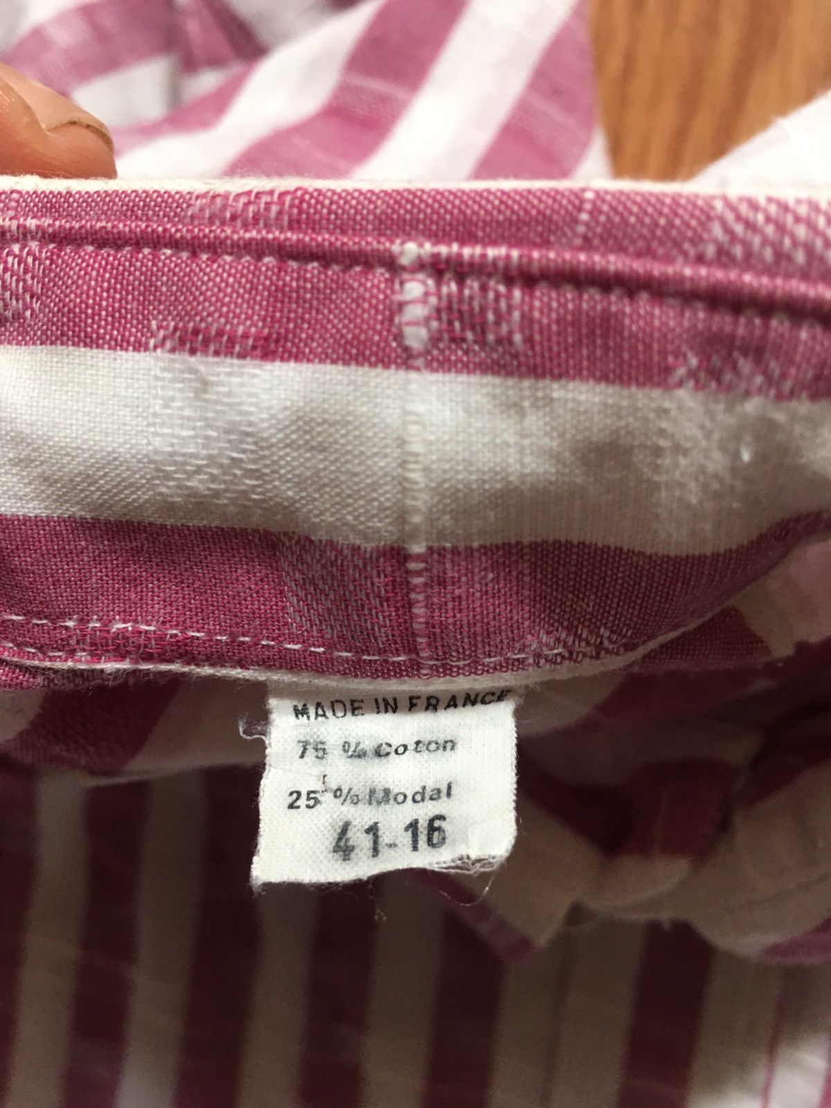 Burberry × Vintage Burberry’s London Pink Striped Mens Shirt Size 41 / 16 Size US L / EU 52-54 / 3 - 8 Thumbnail