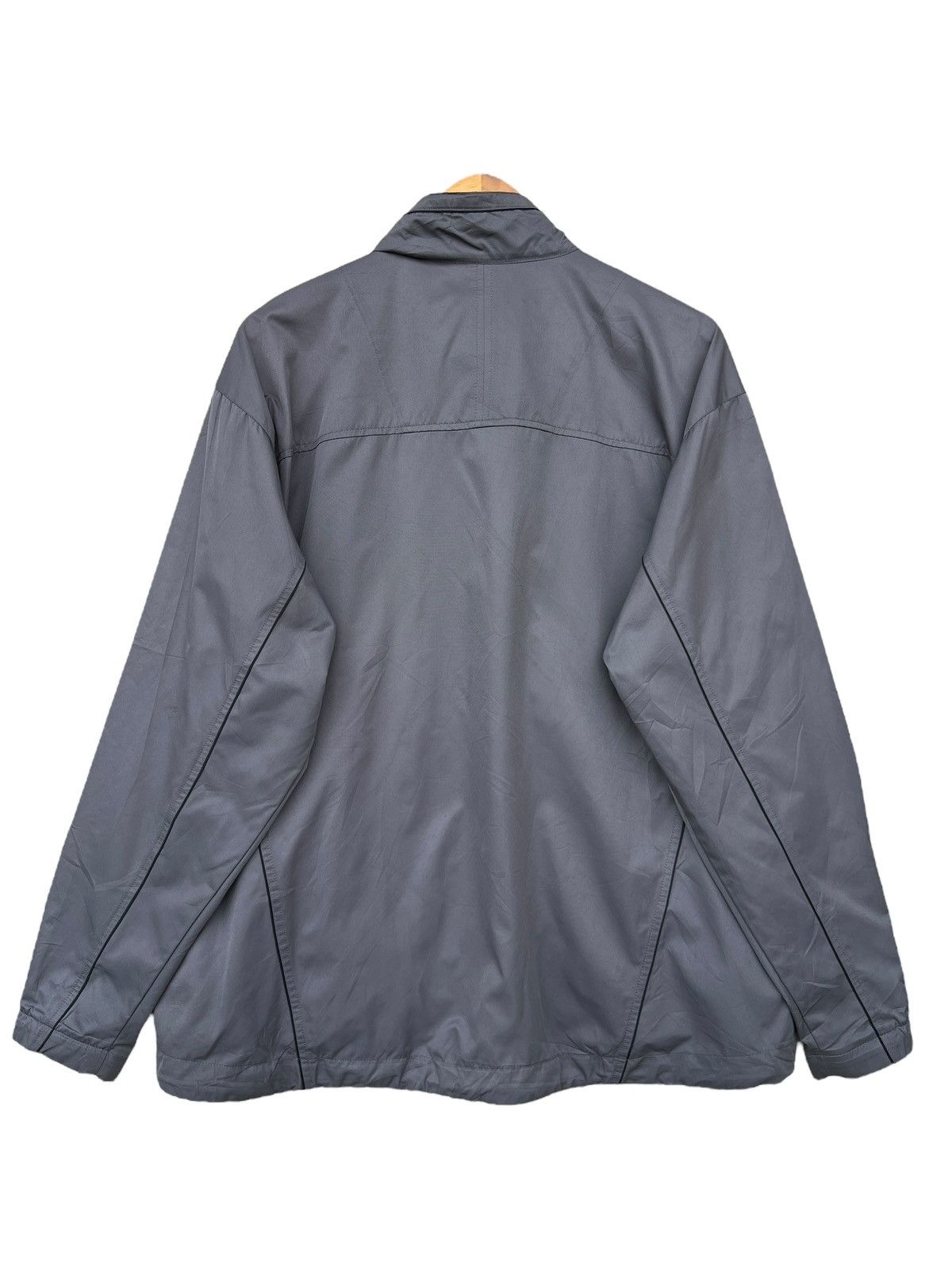 Nike × Vintage Vintage Y2K Nike Zipper Small Swoosh Grey Jacket Size US XL / EU 56 / 4 - 4 Thumbnail