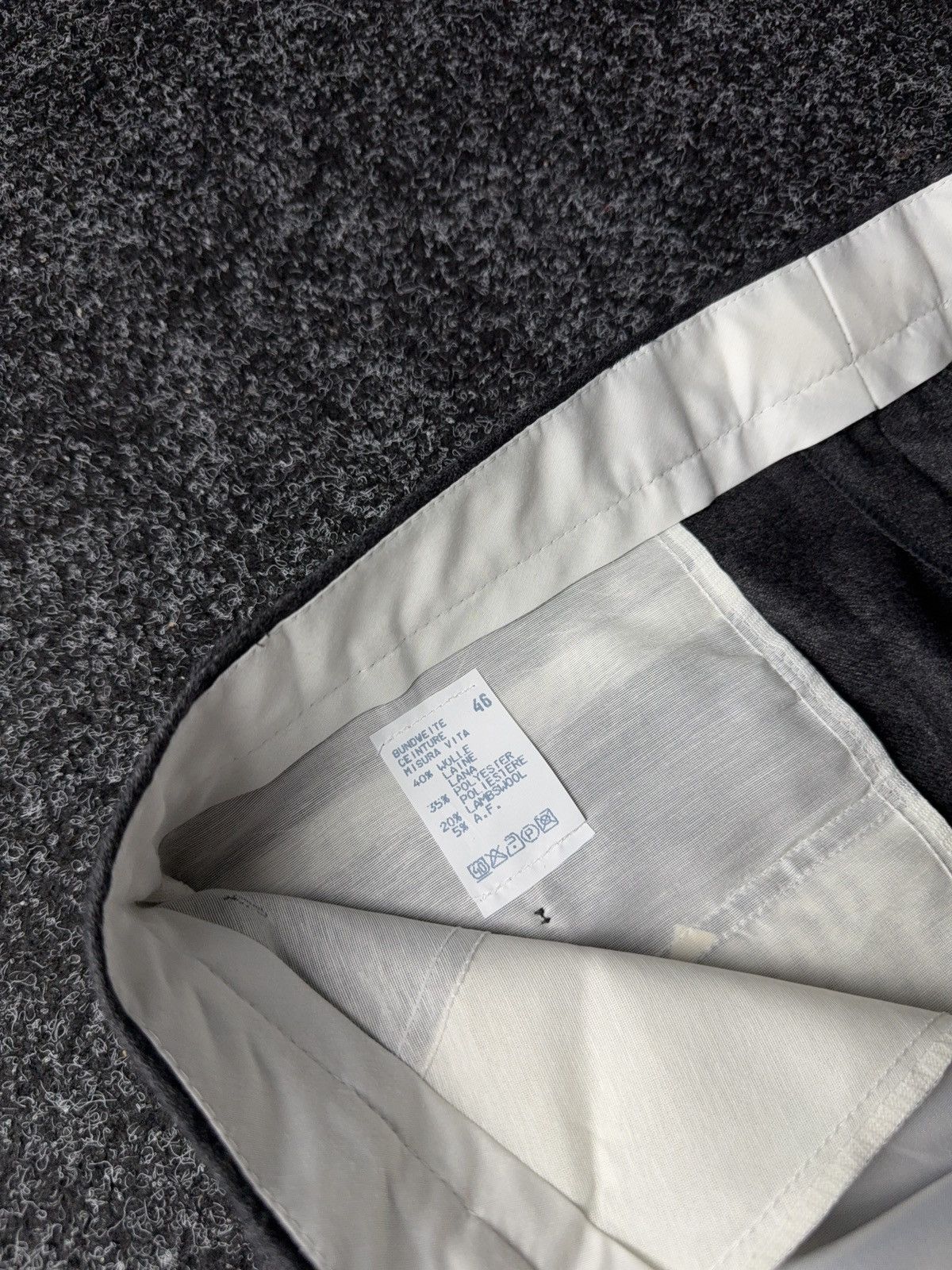 Designer Retro Japanese Minimalist Wool Trousers Issey Miyake Style Size US 35 - 5 Thumbnail