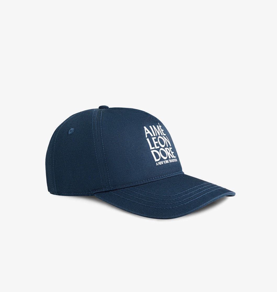 Aime Leon Dore Aime Leon Dore ALD Stacked Logo Hat Cap Navy Cotton SnapBack Size ONE SIZE - 3 Thumbnail