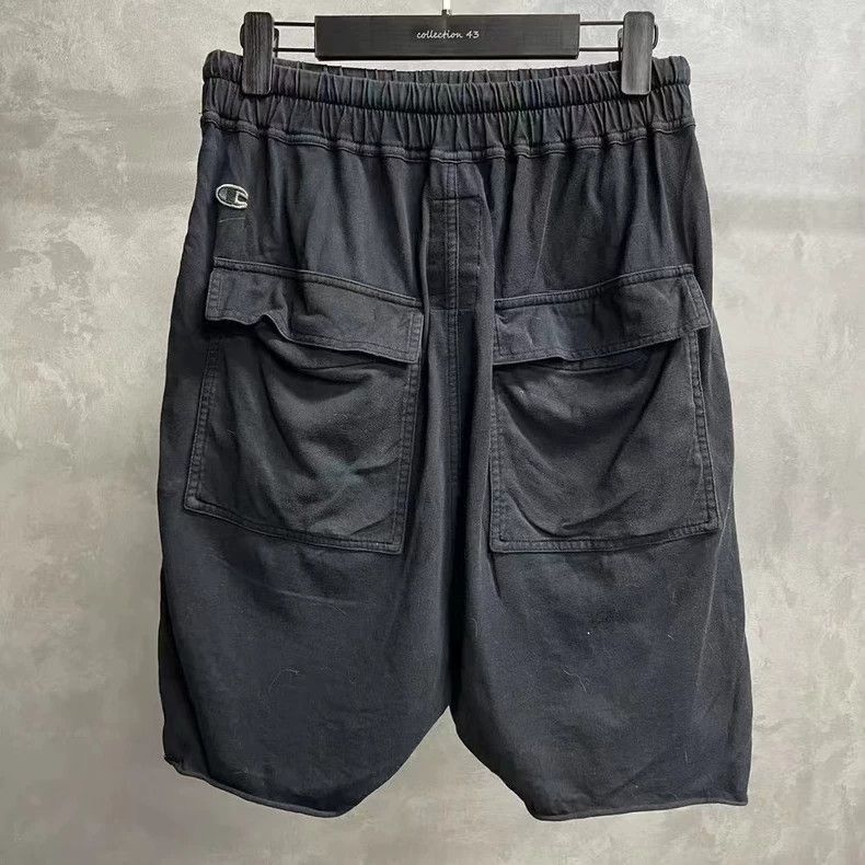 Rick Owens Rick Owens Champion latest black SS star embroidered shorts Size US 29 - 4 Thumbnail