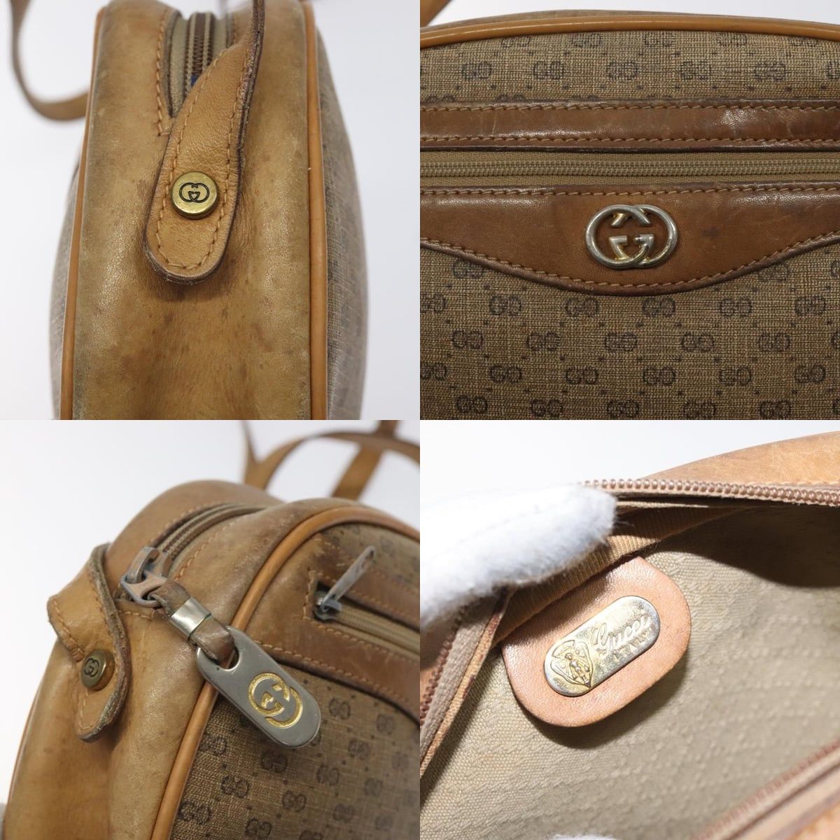 Gucci GUCCI Micro GG Supreme Shoulder Bag Pvc Beige Gold Size ONE SIZE - 11 Thumbnail
