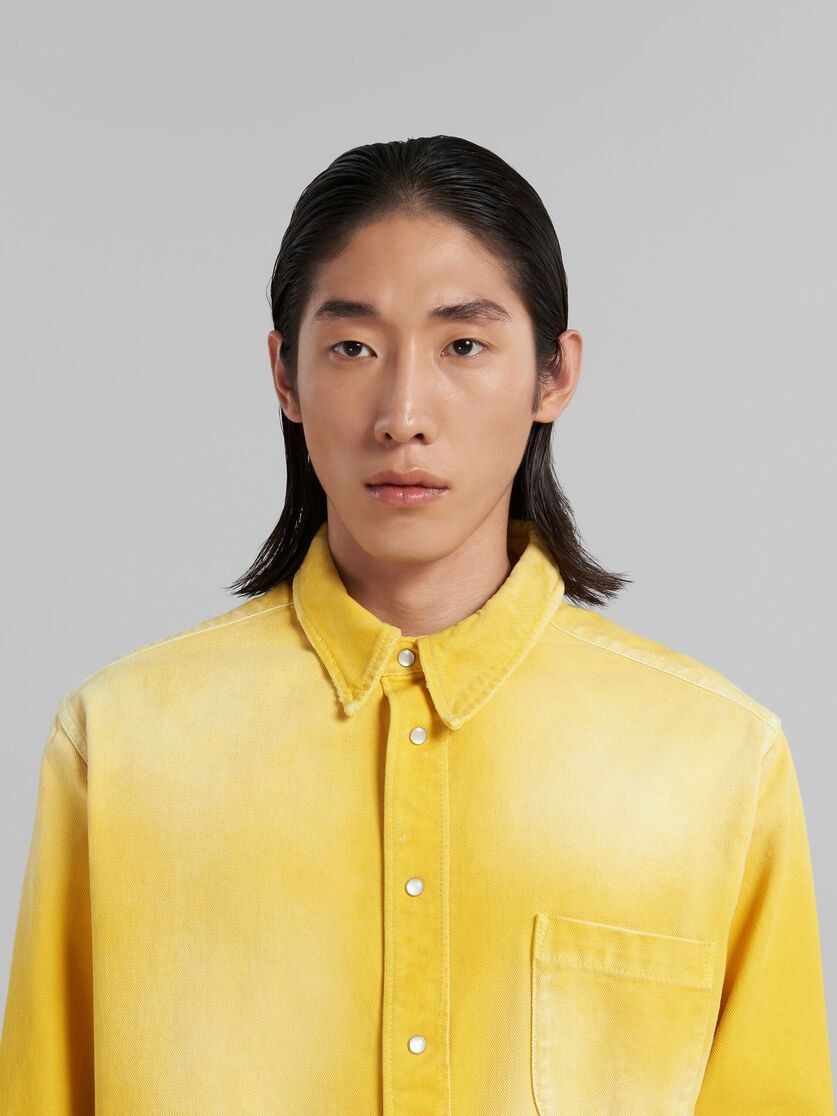 Marni o1w1db10824 Denim Shirt in Yellow Size US S / EU 44-46 / 1 - 4 Thumbnail