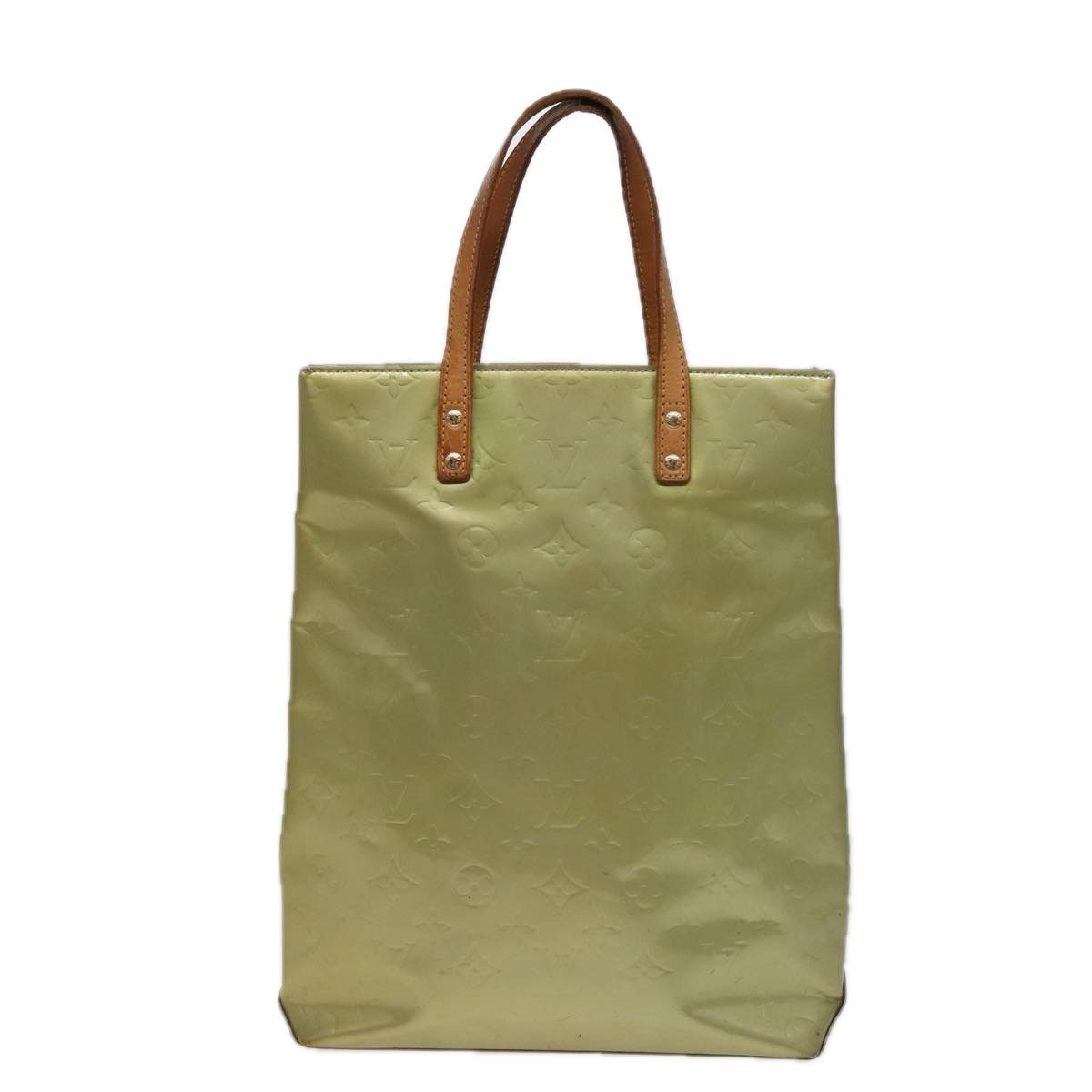 Reade Khaki Patent Leather Tote Bag (Pre-Owned)