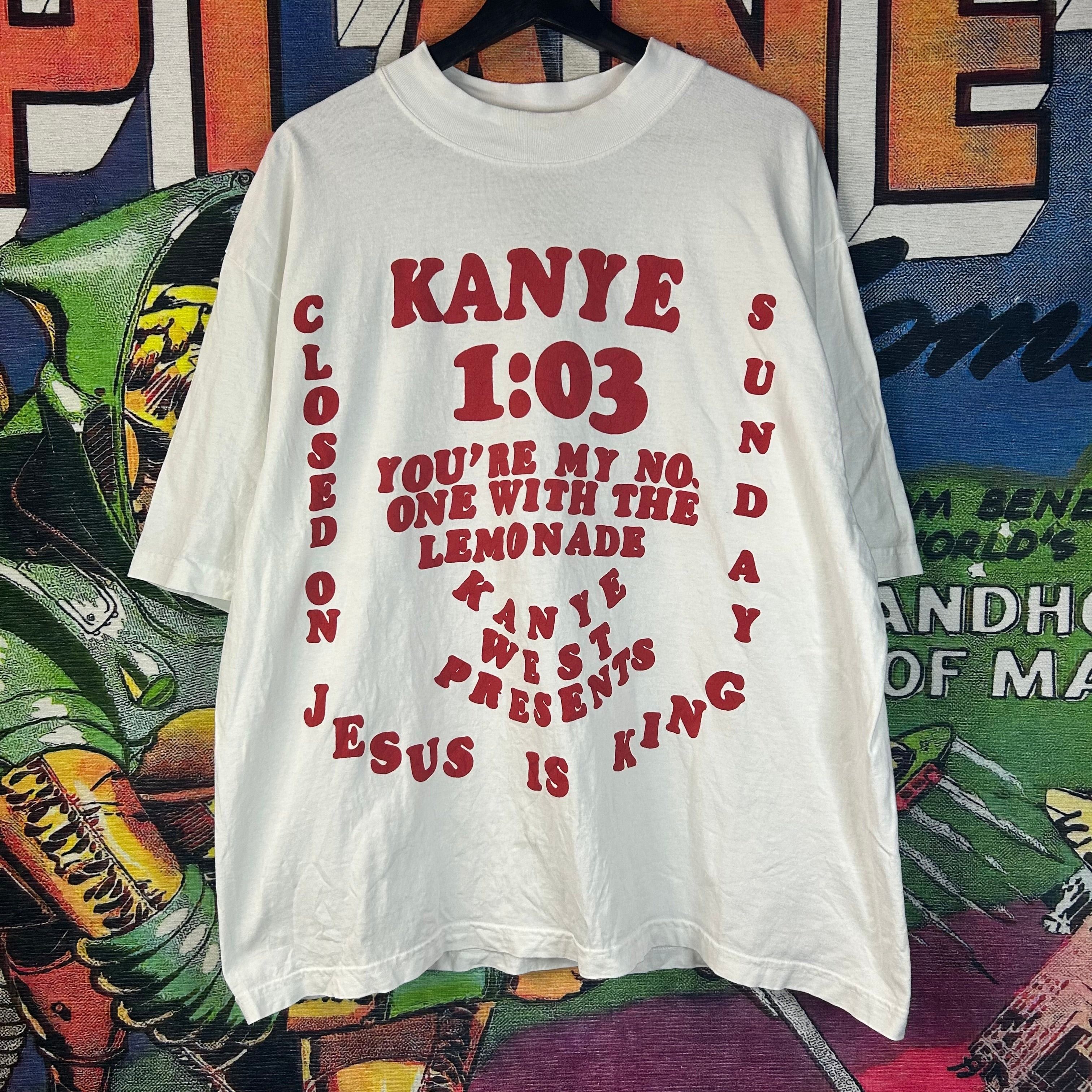 Kanye West Jesus is King Lightning Rhinestone T-Shirt | Grailed