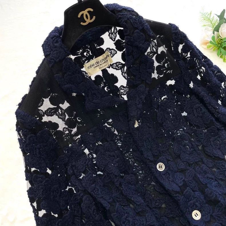 Comme des Garcons Comme des Garcons Flower openwork lace full embroidery coa Size M / US 6-8 / IT 42-44 - 9 Thumbnail